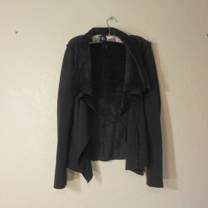 SWELL  Sweater  Cardigan Jacket Size S Black Pockets SOFT Warm Polyester Cotton